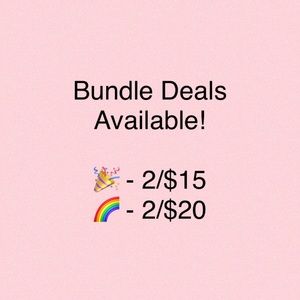 Bundle deals available 🌈🎉